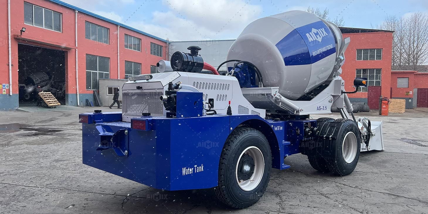 What Obstacles Does The Self Loading Concrete Mixer Encounter In Loading And Unloading?
